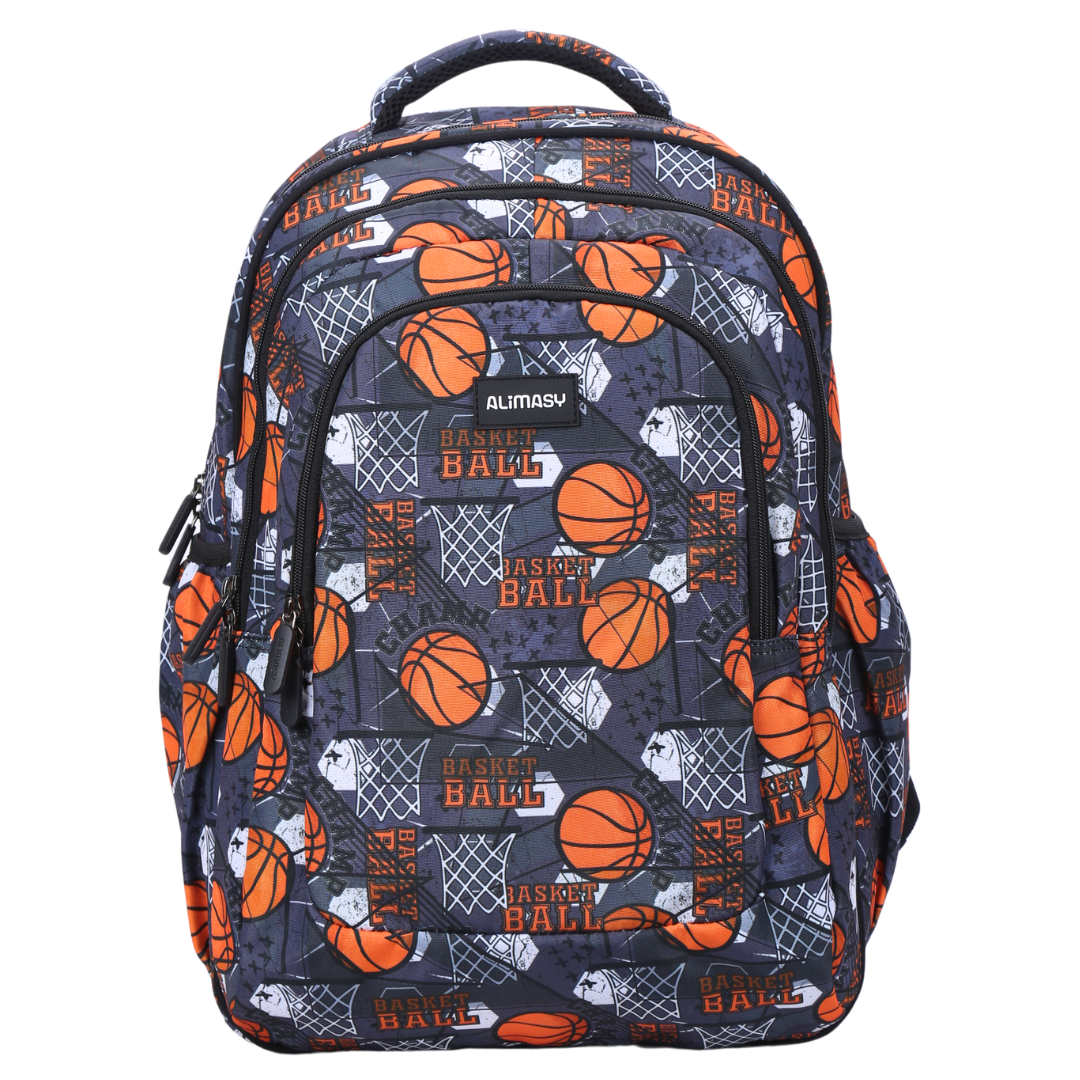 Basketball Large Kids Backpack Spacious High Quality School bag Alimasy