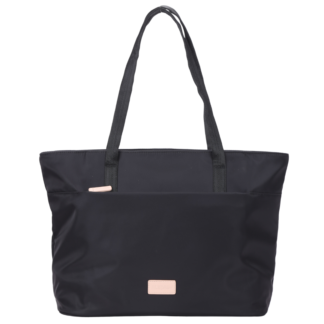 Black Nylon Tote Bag