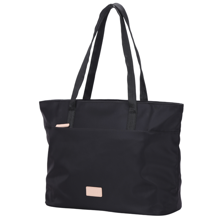 Black Nylon Tote Bag