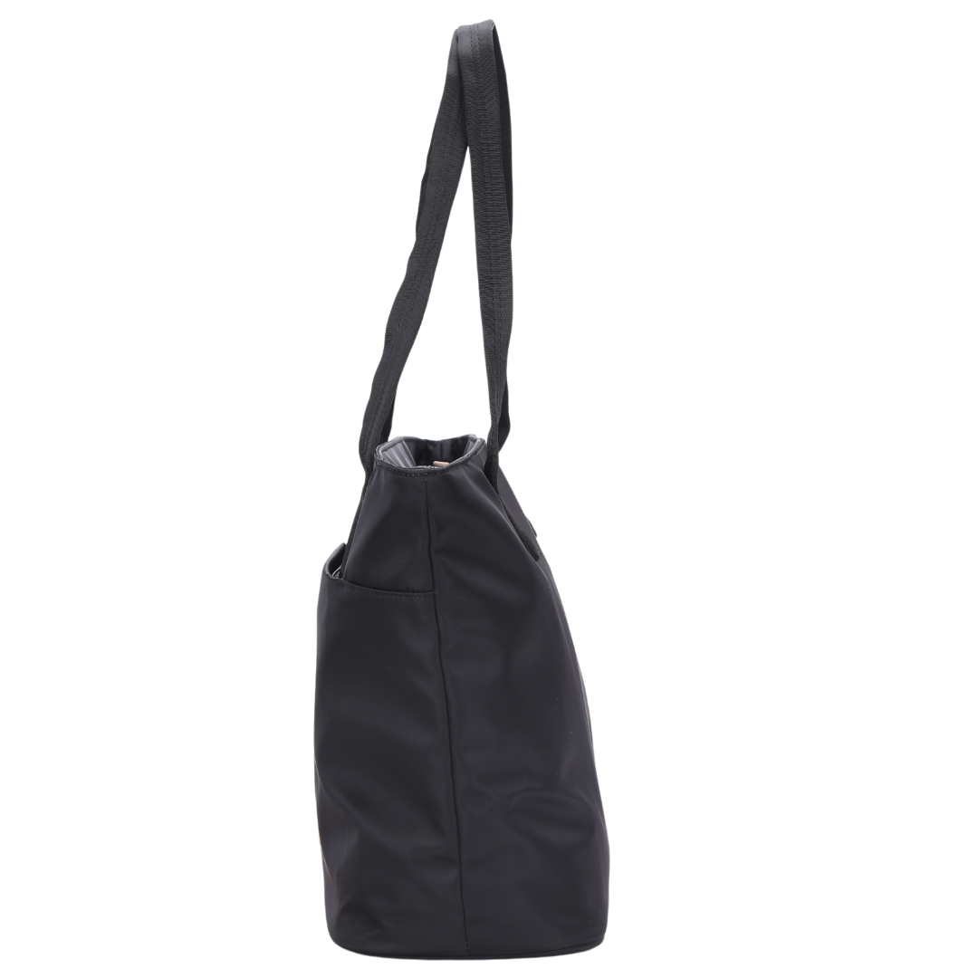 Black Nylon Tote Bag