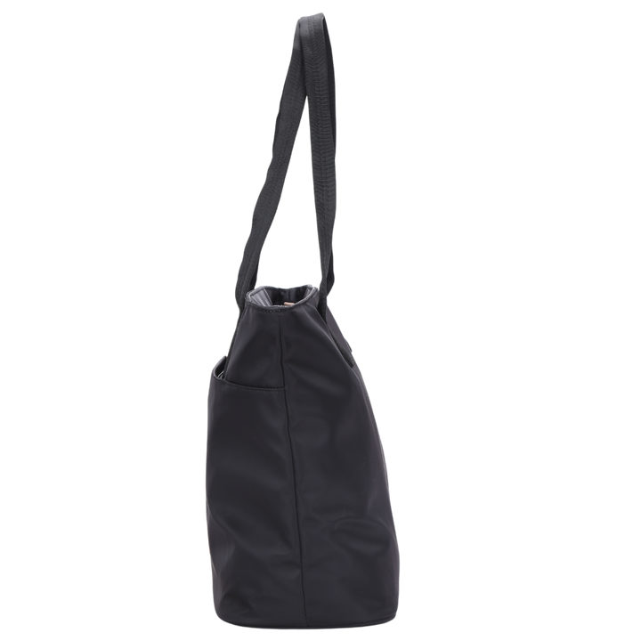 Black Nylon Tote Bag