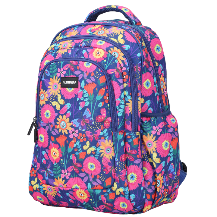 Blooms & Butterflies Large School Backpack