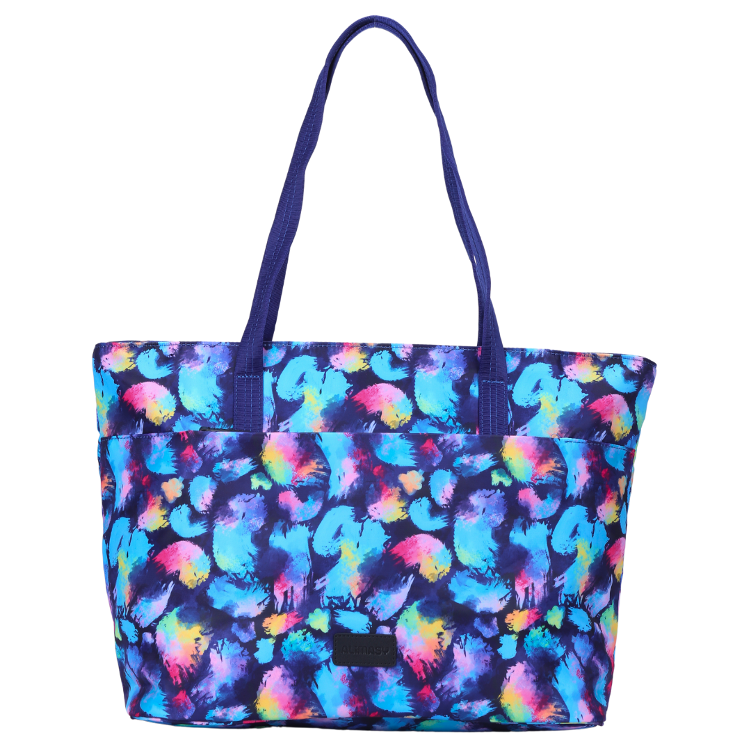 Rainbow Splatter Tote Bag