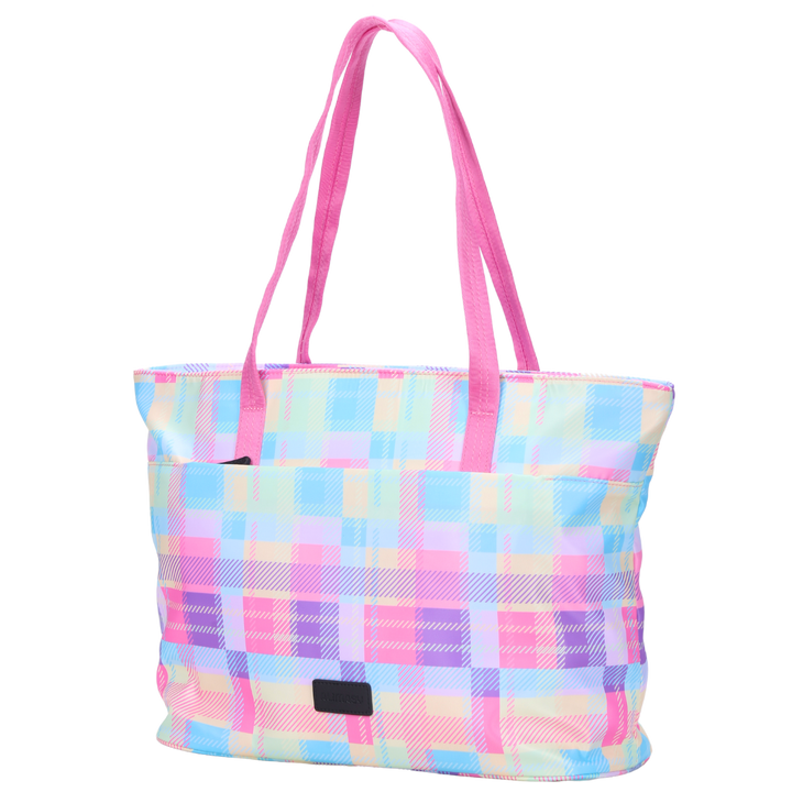 Summer Check Tote Bag