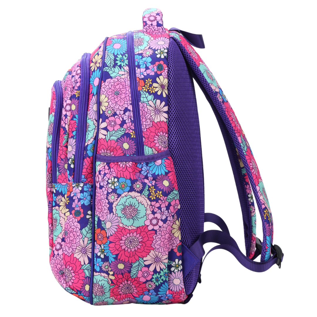 Summer Flowers Large School Backpack