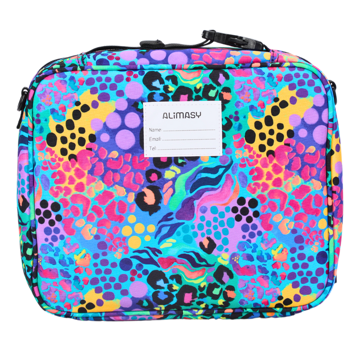 Small Insulated Lunch Bag Electric Leopard