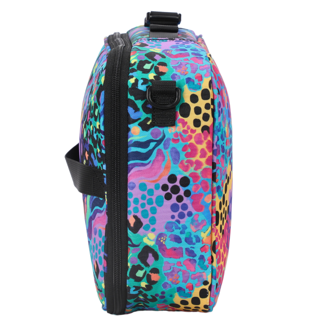 Large Insulated Lunch Bag Electric Leopard
