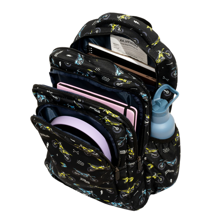 Motorcross Large School Backpack